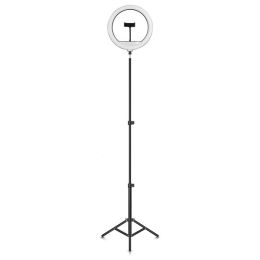 Supersonic SC-2410SR PRO Live Stream 14-Inch 224-LED Selfie Ring Light with Floor Stand